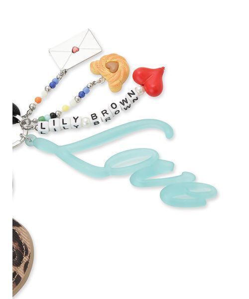 LILY BROWN（リリーブラウン）の「ハートモチーフキーチャーム<キーリング付き>（キーケース/キーアクセサリー・レディース・ブラック/レッド/レオパード・F）」の8枚目の写真