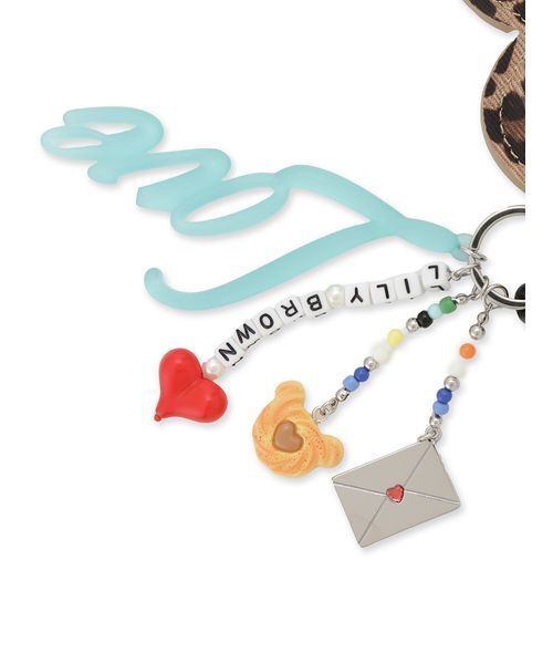 LILY BROWN（リリーブラウン）の「ハートモチーフキーチャーム<キーリング付き>（キーケース/キーアクセサリー・レディース・ブラック/レッド/レオパード・F）」の9枚目の写真