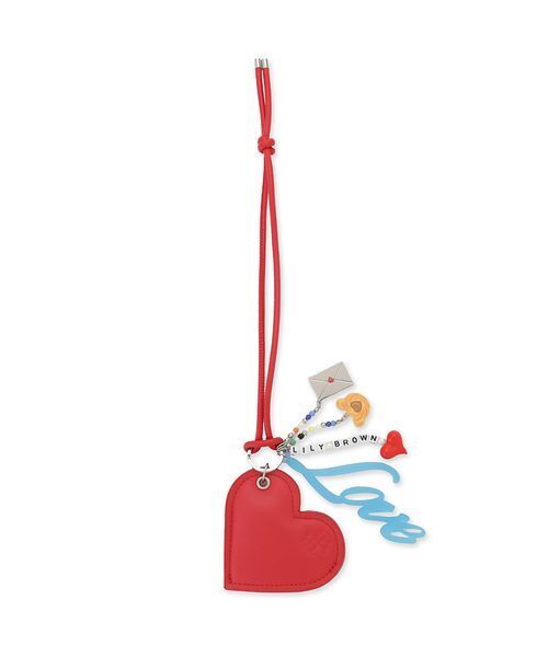 LILY BROWN（リリーブラウン）の「ハートモチーフキーチャーム<キーリング付き>（キーケース/キーアクセサリー・レディース・ブラック/レッド/レオパード・F）」の18枚目の写真