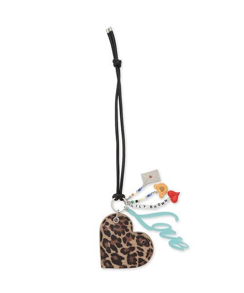 LILY BROWN（リリーブラウン）の「ハートモチーフキーチャーム<キーリング付き>（キーケース/キーアクセサリー・レディース・ブラック/レッド/レオパード・F）」の20枚目の写真
