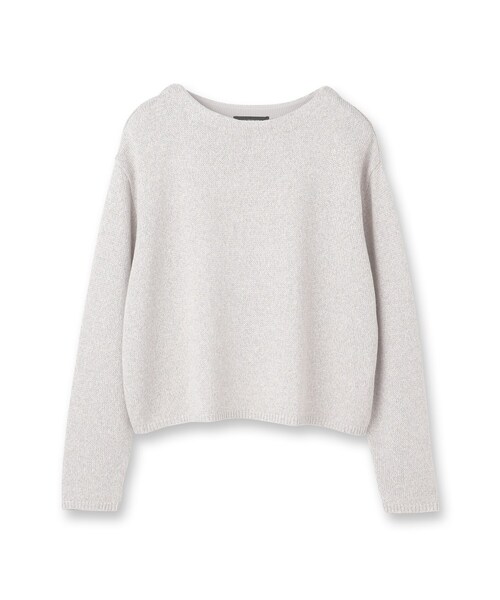 UNTITLED（アンタイトル）の「【洗える/光沢感】ファンシーヤーンニット（ニット/セーター・レディース・ナチュラル/ライトブルー/ライトグレー/ベビーピンク・00/04/44/48/02）」の5枚目の写真