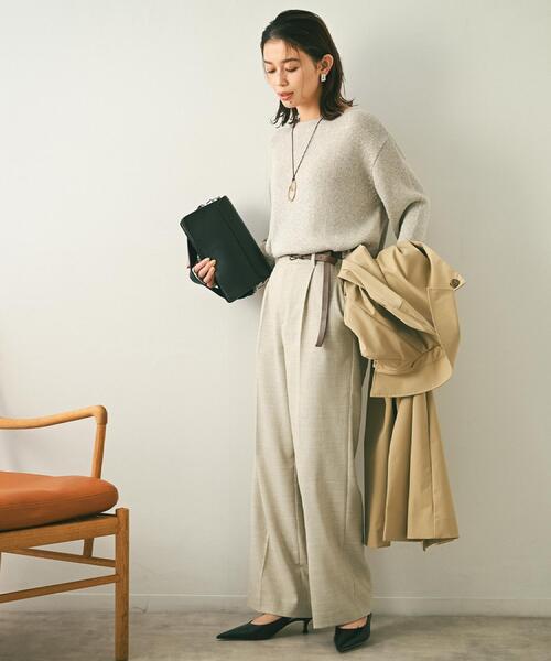 UNTITLED（アンタイトル）の「【洗える/光沢感】ファンシーヤーンニット（ニット/セーター・レディース・ナチュラル/ライトブルー/ライトグレー/ベビーピンク・00/04/44/48/02）」の20枚目の写真