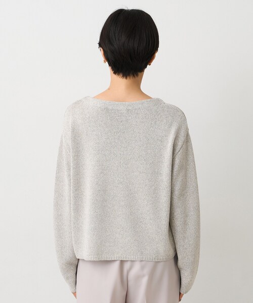 UNTITLED（アンタイトル）の「【洗える/光沢感】ファンシーヤーンニット（ニット/セーター・レディース・ナチュラル/ライトブルー/ライトグレー/ベビーピンク・00/04/44/48/02）」の16枚目の写真
