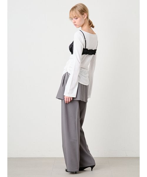 SORIN（ソリン　）の「Satin Gathered Bra Top/サテン ギャザーブラトップ（チューブトップ・レディース・ブラック/ライトピンク/ミント・38）」の10枚目の写真