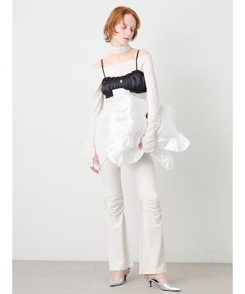 SORIN（ソリン　）の「Satin Gathered Bra Top/サテン ギャザーブラトップ（チューブトップ・レディース・ブラック/ライトピンク/ミント・38）」の12枚目の写真