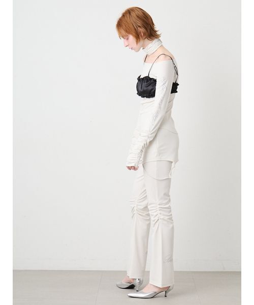 SORIN（ソリン　）の「Satin Gathered Bra Top/サテン ギャザーブラトップ（チューブトップ・レディース・ブラック/ライトピンク/ミント・38）」の13枚目の写真