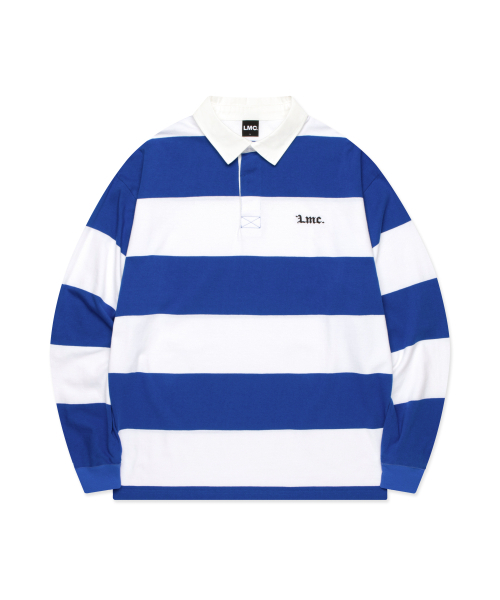 Рубашка в стиле Stripe Gothic Rugby, синяя