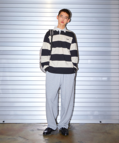 LMCの「STRIPE GOTHIC NAME RUGBY SHIRT blue(ポロシャツ・レディース・その他・S/M/L/XL)」の4枚目の写真