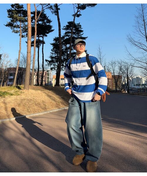 LMCの「STRIPE GOTHIC NAME RUGBY SHIRT blue(ポロシャツ・レディース・その他・S/M/L/XL)」の20枚目の写真