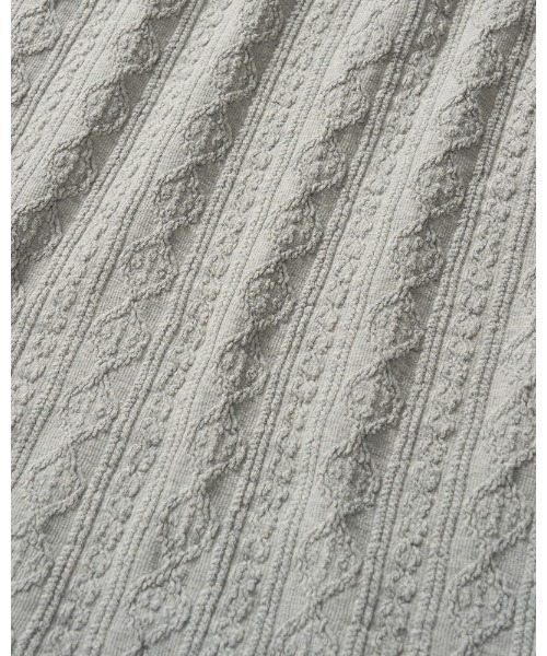 wjk(ダヴルジェイケイ)の「jacquard summer knit H/S(Tシャツ/カットソー・メンズ・ブラック/トップグレー/ネイビー・SMALL/MEDIUM/LARGE/X-LARGE)」の12枚目の写真