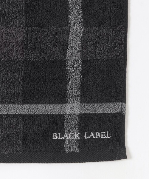 BLACK LABEL CRESTBRIDGE（ブラックレーベル・クレストブリッジ）の「クレストブリッジチェックタオルハンカチーフ（ハンカチ/ハンドタオル・メンズ・レッド系その他2/ブラック・FREE）」の3枚目の写真