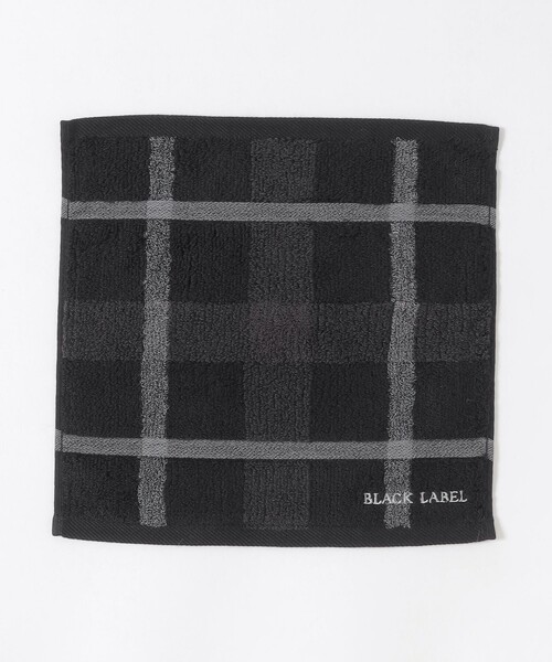 BLACK LABEL CRESTBRIDGE（ブラックレーベル・クレストブリッジ）の「クレストブリッジチェックタオルハンカチーフ（ハンカチ/ハンドタオル・メンズ・レッド系その他2/ブラック・FREE）」の4枚目の写真