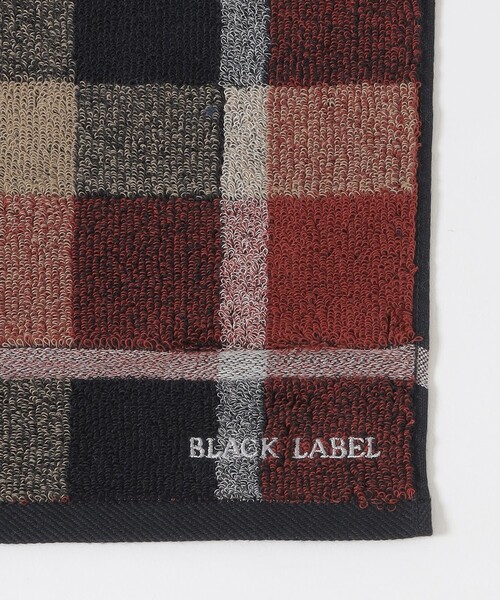 BLACK LABEL CRESTBRIDGE（ブラックレーベル・クレストブリッジ）の「クレストブリッジチェックタオルハンカチーフ（ハンカチ/ハンドタオル・メンズ・レッド系その他2/ブラック・FREE）」の5枚目の写真