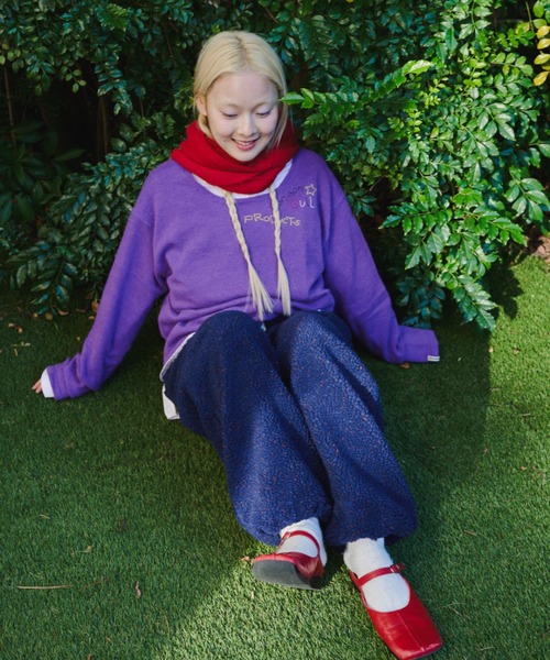 common gull products.（コモンガルプロダクツ）の「ボアパンツ（その他パンツ・レディース・ホワイト系/ブラウン系/ネイビー・SMALL/MEDIUM/LARGE）」の6枚目の写真