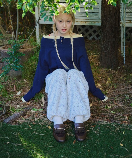 common gull products.（コモンガルプロダクツ）の「ボアパンツ（その他パンツ・レディース・ホワイト系/ブラウン系/ネイビー・SMALL/MEDIUM/LARGE）」の22枚目の写真