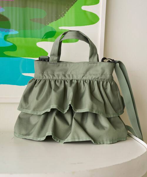 FREAK'S STORE(フリークスストア)の「限定展開 Columbia × FREAK'S STORE/コロンビア 別注 New Woolley Cove Shoulder Tote/ニュー ウーリー コーブ ショルダー トート(ショルダーバッグ・レディース・オリーブ/ベージュ/ブラック・ONE SIZE)」の11枚目の写真