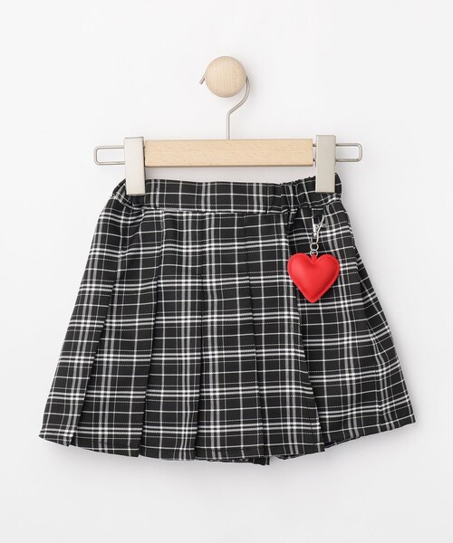 SHOO・LA・RUE（シューラルー）の「【100-150cm】チェックスカパン（スカート・キッズ・ブラック系1/パープル系1/サックスブルー系1・10/15 /14/13/12/11）」の4枚目の写真