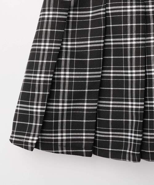 SHOO・LA・RUE（シューラルー）の「【100-150cm】チェックスカパン（スカート・キッズ・ブラック系1/パープル系1/サックスブルー系1・10/15 /14/13/12/11）」の9枚目の写真