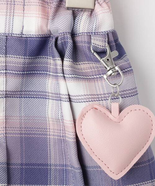 SHOO・LA・RUE（シューラルー）の「【100-150cm】チェックスカパン（スカート・キッズ・ブラック系1/パープル系1/サックスブルー系1・10/15 /14/13/12/11）」の12枚目の写真
