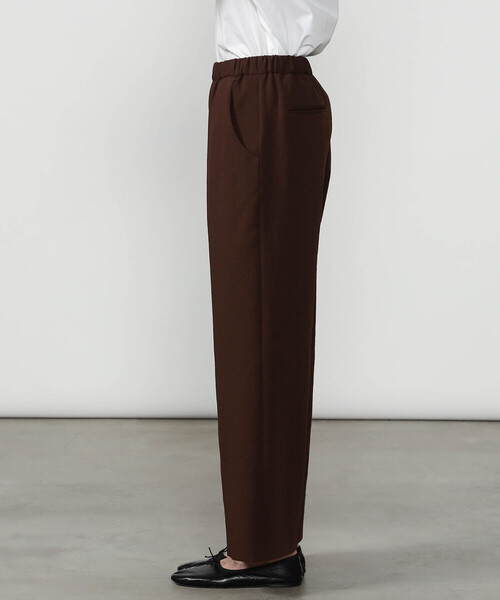 Morris & Sons（モリスアンドサンズ）の「MORRIS & SONS | ポリエステルダブルクロス ワイドイージーパンツ WOMEN（その他パンツ・レディース・ネイビー/チャコール/ブラック/ブラウン・1/0）」の11枚目の写真