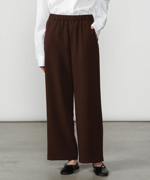 Morris & Sons（モリスアンドサンズ）の「MORRIS & SONS | ポリエステルダブルクロス ワイドイージーパンツ WOMEN（その他パンツ・レディース・ネイビー/チャコール/ブラック/ブラウン・1/0）」の13枚目の写真
