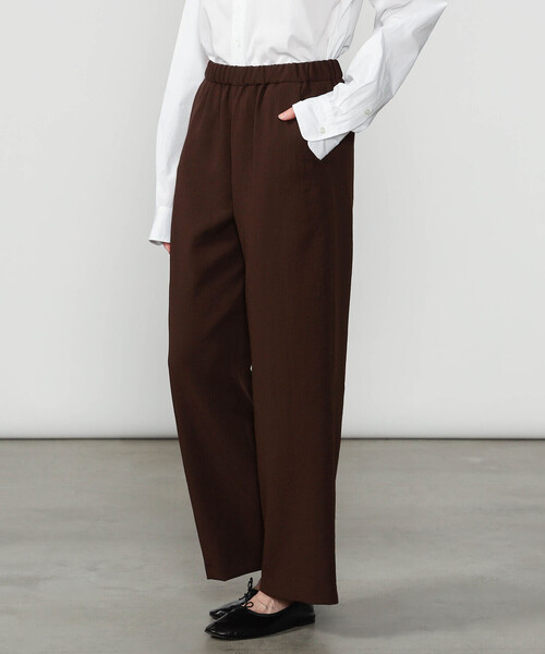 Morris & Sons（モリスアンドサンズ）の「MORRIS & SONS | ポリエステルダブルクロス ワイドイージーパンツ WOMEN（その他パンツ・レディース・ネイビー/チャコール/ブラック/ブラウン・1/0）」の14枚目の写真