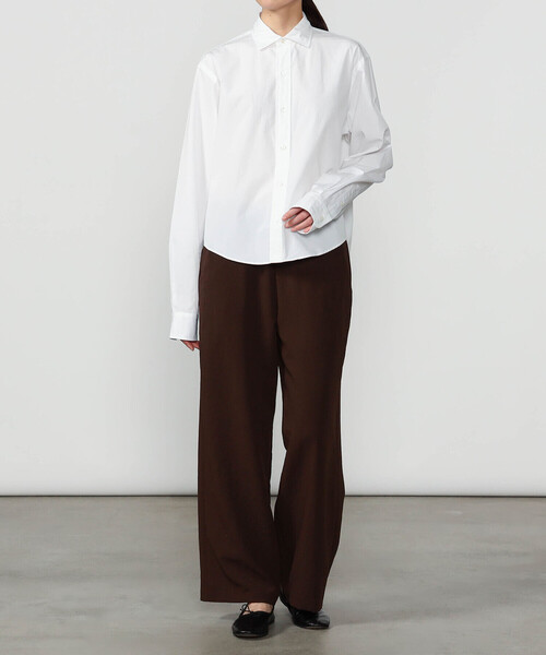 Morris & Sons（モリスアンドサンズ）の「MORRIS & SONS | ポリエステルダブルクロス ワイドイージーパンツ WOMEN（その他パンツ・レディース・ネイビー/チャコール/ブラック/ブラウン・1/0）」の15枚目の写真