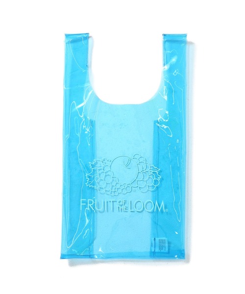 FRUIT OF THE LOOM(フルーツオブザルーム)の「【FRUIT OF THE LOOM】FTL EX CLEAR SHOPPING BAG /ブランドロゴ クリアカラー エコバッグ(エコバッグ/サブバッグ・メンズ・サックスブルー/ライトブルー/イエロー/ホワイト・FREE)」の3枚目の写真