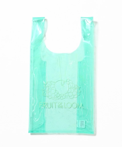 FRUIT OF THE LOOM(フルーツオブザルーム)の「【FRUIT OF THE LOOM】FTL EX CLEAR SHOPPING BAG /ブランドロゴ クリアカラー エコバッグ(エコバッグ/サブバッグ・メンズ・サックスブルー/ライトブルー/イエロー/ホワイト・FREE)」の2枚目の写真