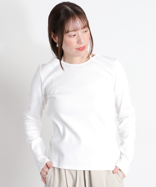 cepo(セポ)の「〈前後2way〉ホルターネックプルオーバー(Tシャツ/カットソー・レディース・ホワイト系その他/オフホワイト/グレー/ブラック・M)」の2枚目の写真