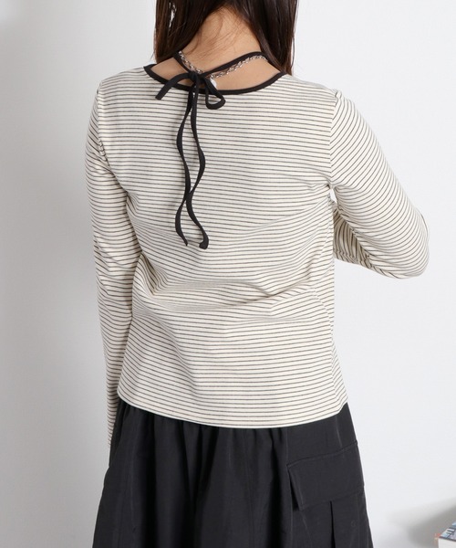 cepo(セポ)の「〈前後2way〉ホルターネックプルオーバー(Tシャツ/カットソー・レディース・ホワイト系その他/オフホワイト/グレー/ブラック・M)」の17枚目の写真
