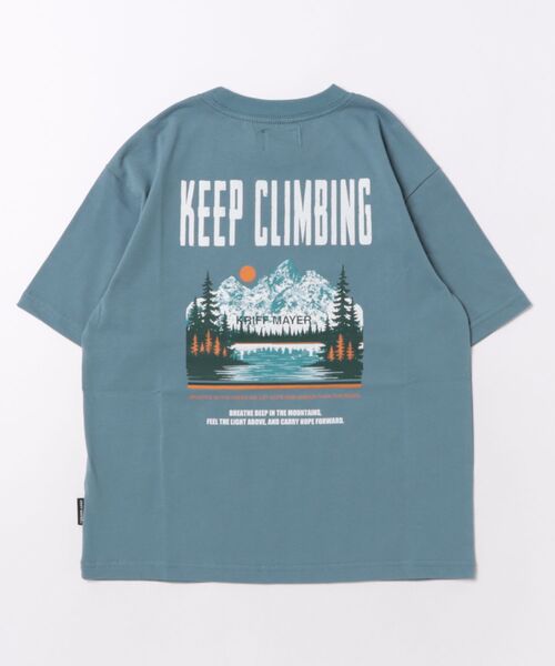 KRIFF MAYER Kid's Collection（クリフメイヤーキッズコレクション）の「【綿100％】天竺プリントT(山)（Tシャツ/カットソー・キッズ・ブラック/オフホワイト/ブルー/グリーン・160/150/140/130/120/170）」の5枚目の写真