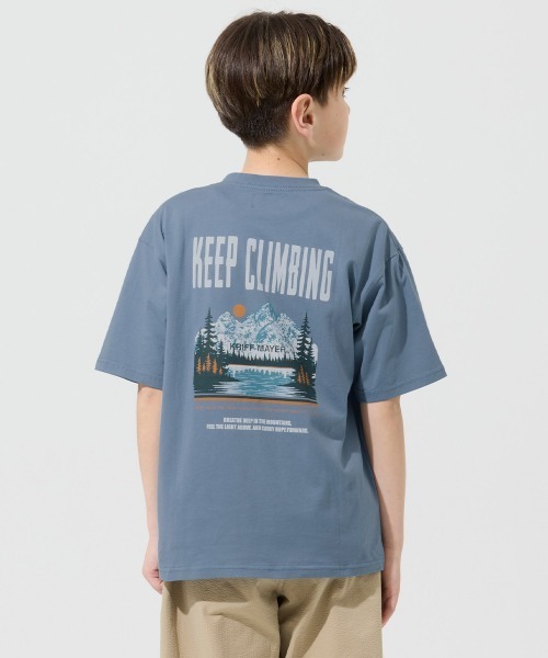 KRIFF MAYER Kid's Collection（クリフメイヤーキッズコレクション）の「【綿100％】天竺プリントT(山)（Tシャツ/カットソー・キッズ・ブラック/オフホワイト/ブルー/グリーン・160/150/140/130/120/170）」の4枚目の写真