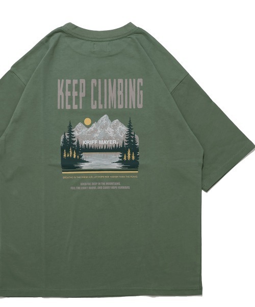 KRIFF MAYER Kid's Collection（クリフメイヤーキッズコレクション）の「【綿100％】天竺プリントT(山)（Tシャツ/カットソー・キッズ・ブラック/オフホワイト/ブルー/グリーン・160/150/140/130/120/170）」の3枚目の写真
