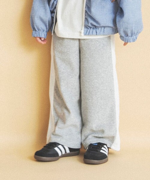 aBity select（アビティセレクト）の「【aBity select./アビティセレクト】サイドラインパイルロングパンツ（その他パンツ・キッズ・ブラウン/ピンク/杢グレー・110/100/120/130/90）」の2枚目の写真