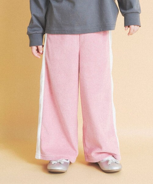 aBity select（アビティセレクト）の「【aBity select./アビティセレクト】サイドラインパイルロングパンツ（その他パンツ・キッズ・ブラウン/ピンク/杢グレー・110/100/120/130/90）」の6枚目の写真