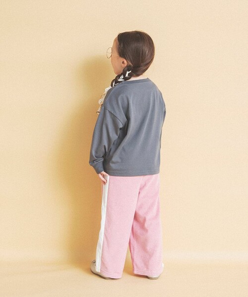 aBity select（アビティセレクト）の「【aBity select./アビティセレクト】サイドラインパイルロングパンツ（その他パンツ・キッズ・ブラウン/ピンク/杢グレー・110/100/120/130/90）」の8枚目の写真