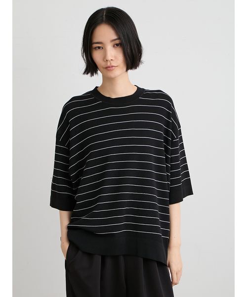 MIESROHE（ミースロエ）の「【洗える】シアーワイドニット（ニット/セーター・レディース・ライトベージュ/ホワイト/その他/ライトブルー・F）」の10枚目の写真