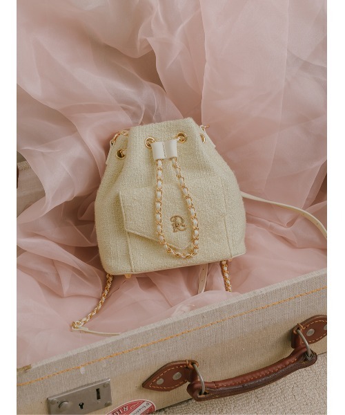 Darich(ダーリッチ)の「Vernal Tweed キルティングリュック(バックパック/リュック・レディース・アイボリー/イエロー・FREE)」の2枚目の写真