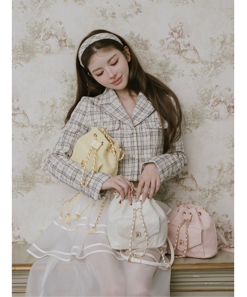 Darich(ダーリッチ)の「Vernal Tweed キルティングリュック(バックパック/リュック・レディース・アイボリー/イエロー・FREE)」の4枚目の写真