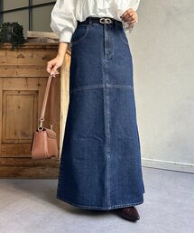フリンジデニムマーメイドスカート