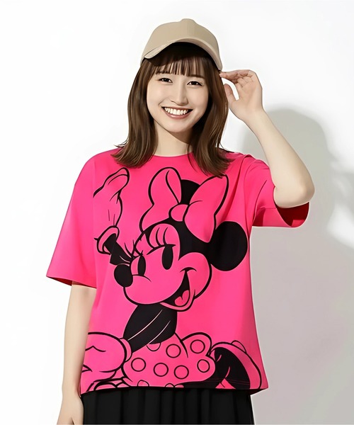 B'z SCENES Disney 親子TシャツB ピンク Sサイズ30周年限定 Disney（ディズニー） tシャツ 「綿100％」親子お揃い 発泡ネオン