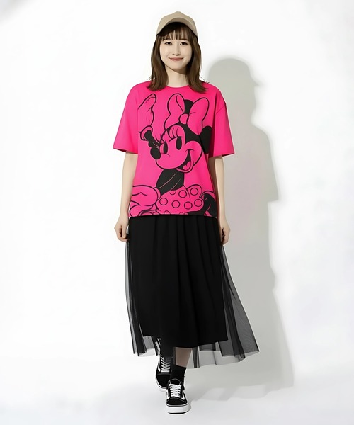Disney(ディズニー)の「親子お揃い ディズニー WEB限定 BIGフェイスTシャツ 1329A(Tシャツ/カットソー・レディース・その他9/ブラック×レッド/ホワイト×ブルー/その他26・ユニセックスS/ユニセックスM/ユニセックスL/ユニセックスXL)」の11枚目の写真