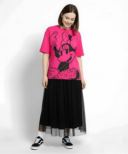 Disney(ディズニー)の「親子お揃い ディズニー WEB限定 BIGフェイスTシャツ 1329A(Tシャツ/カットソー・レディース・その他9/ブラック×レッド/ホワイト×ブルー/その他26・ユニセックスS/ユニセックスM/ユニセックスL/ユニセックスXL)」の18枚目の写真
