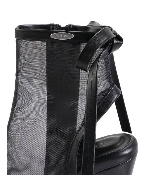 EATME（イートミー）の「BACKリボンシアーブーツサンダル（サンダル・レディース・ブラック/アイボリー・L/M/S）」の16枚目の写真