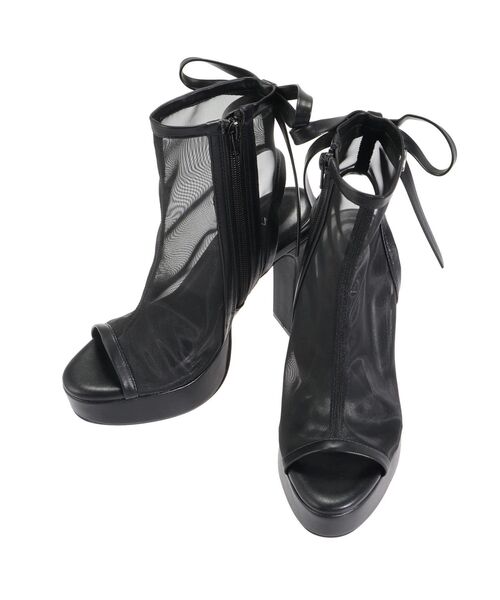 EATME（イートミー）の「BACKリボンシアーブーツサンダル（サンダル・レディース・ブラック/アイボリー・L/M/S）」の13枚目の写真