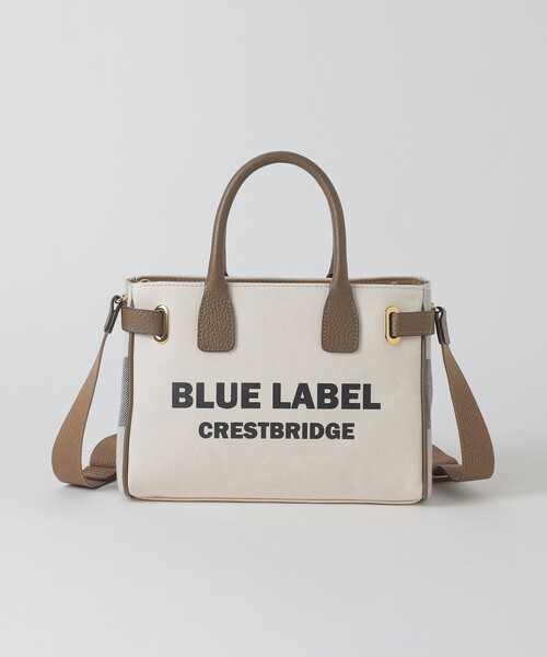 BLUE LABEL CRESTBRIDGE(ブルーレーベルクレストブリッジ)の「ロゴプリントハトメミドルトート(ハンドバッグ・レディース・オフホワイト/ブラック・FREE)」の20枚目の写真