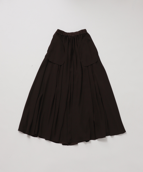 plage（プラージュ）の「dull satin gather スカート（スカート・レディース・ブラウン/ライトグレー・38/36/34）」の21枚目の写真