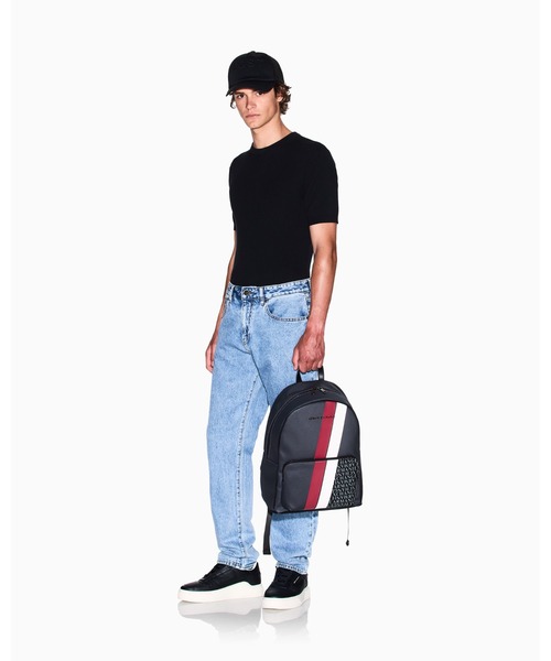 ARMANI EXCHANGE(アルマーニエクスチェンジ)の「【A|X アルマーニ エクスチェンジ】コットンリブ 半袖ニットトップ(ニット/セーター・メンズ・ホワイト/ブルー/ブラック・MEDIUM/X-LARGE/X-SMALL/SMALL/LARGE)」の10枚目の写真