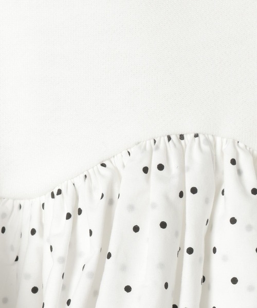 Heather（ヘザー）の「ドッキングフリルスウェット　660891（スウェット・レディース・アイボリー/ネイビー/グレー・FREE）」の7枚目の写真